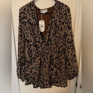 NWT Cheetah romper